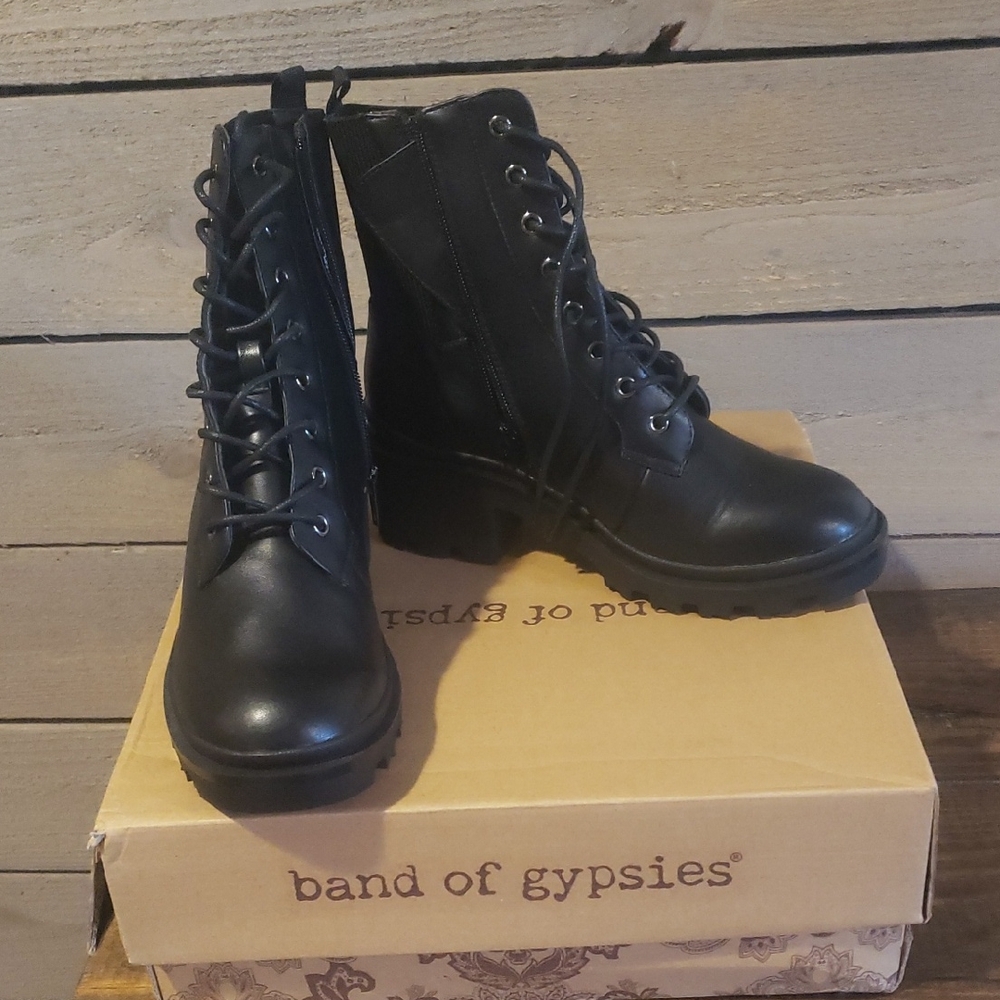 Band of Gypsies Black Combat Boots